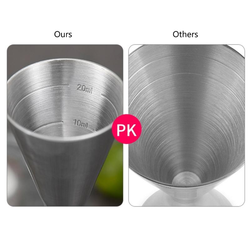 Measuring Cups Cocktail Jigger Cocktail Shaker Stainless Steel Liquid Mini Espresso Shot Glass Kitchen Bar Accessories