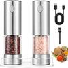 Перезаряжаемые от USB, большой емкости, автоматические мельницы, регулируемая степень помола, электрический набор мельниц для соли и перца