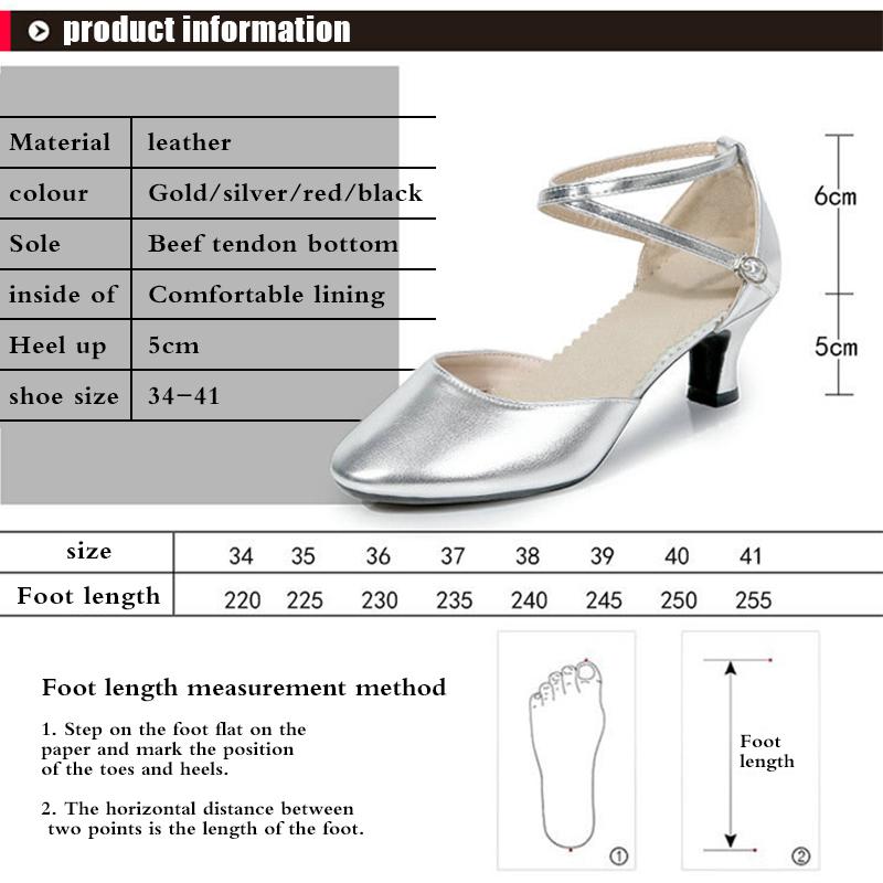 Dance Shoes Women's Latin Closed Comfortable Salsa Character Modern Tango Ballroom Dance Shoes