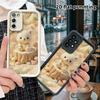 Phone case: 2D flat, suitable for Samsung Galaxy A34 A35 M05 M06 S20 S22 S21 FE Plus 5G protective case, milky white little bear, perfect Christmas an