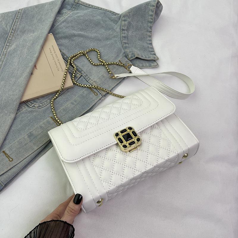 Женская сумка-мессенджер новая высококлассная универсальная сумка на плечо с ромбовидной цепочкой, трендовая сумка в стиле легкой роскоши