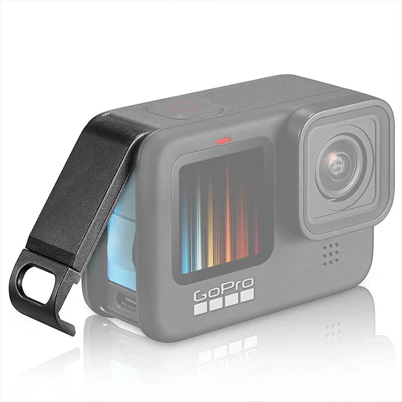 Откидная крышка аккумуляторного отсека для GoPro Hero 11 10, черная съемная крышка аккумуляторного отсека, порт зарядки Type-C, боковой чехол для GoPro 9, аксессуары