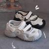 2024 Summer New Mary Jane Retro Ugly Women's Shoes Mesh Cloth Tire Thick Bottom Hollow Sports Sandals Anti-slip Wear Sneakers