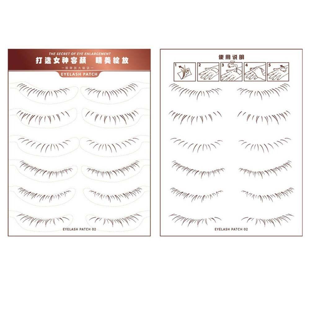 Водная переводная печать Патч для нижних ресниц Инструмент для ленивого макияжа Временные татуировки для нижних ресниц Девочки