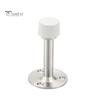 Stainless Steel Door Stopper Wall Protector Adhesive No Drilling Anti-collision Wall Mount Glass Wooden Door Spring Loaded Rubber Bumper Doorstop