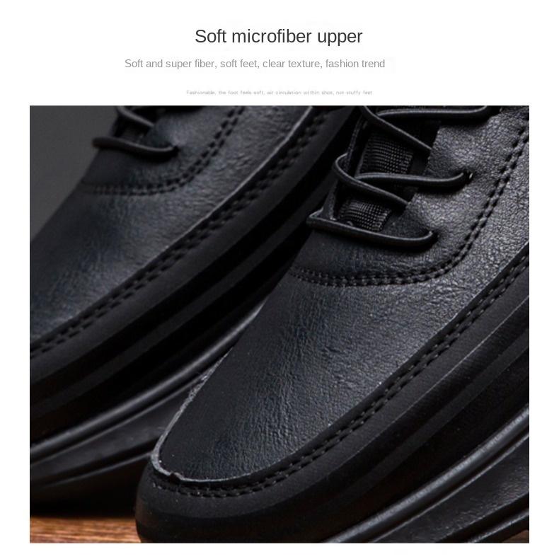 Повседневная обувь Мужская кожаная весна и осень Мужские кроссовки на мягкой подошве Мужская обувь