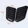 2Pcs Car Engine Vent Trim Cover Fake Air Flowing Intake Hood Scoop Vent Bonnet Cover Simulation Air Outlet Body Sticker Adhesive