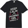 Сохраняй спокойствие и доверься барабанщице Футболка Comfort Colors для взрослых, плотная, унисекс, модная, свободная, 100% хлопок