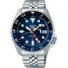 5 SPORTS SKX Sports Style GMT Model Automatic Mechanical Wristwatch for Men, Made In Japan, SSK003, Blue, Overseas Model