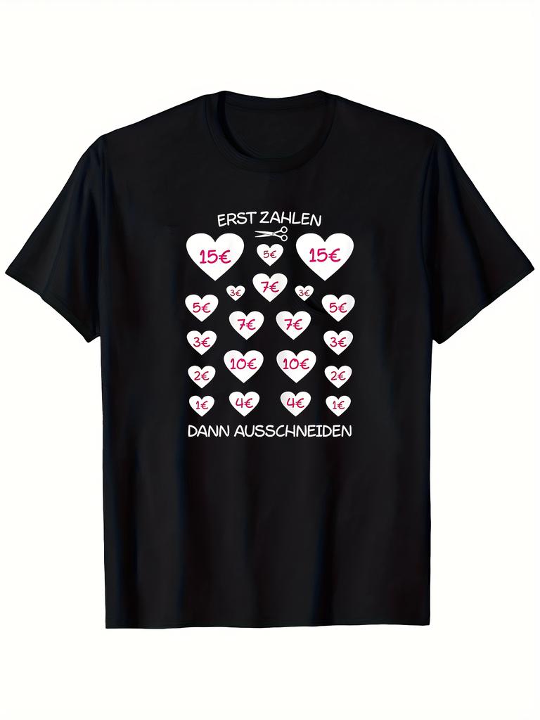 Unisex T-shirt JGA Team Hen Night Numbers Heart Cut Out T-Shirt - Bachelorette Numbered Tees with Heart Cutouts for
