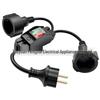 0.42m European Standard German Extension Cable with Dual Switch Indicator