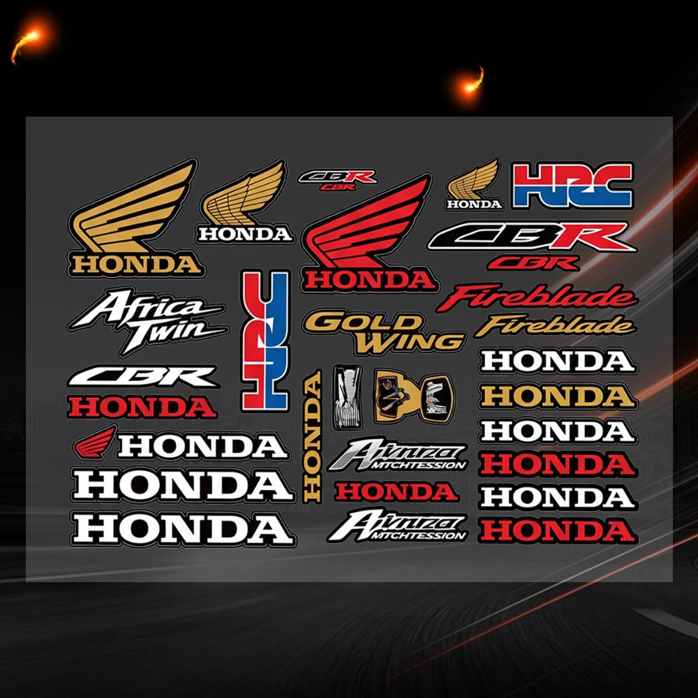 WGLRK1 Honda -a Decal Set High Quality Printed and Cut Stickers Motorcycle Sticker