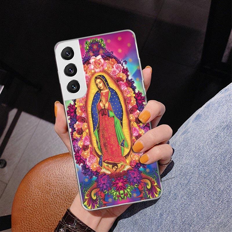 Virgin De Guadalupe Virgen Mary Phone Case For Samsung Galaxy S24 S25 Edge S26 Ultra S23 S22 S21 Plus S20 FE + Personalized Prin