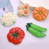 5PCS Magnetic Refrigerator Stickers Simulation Food Play Vegetables Resin Accessories Diy Decorations Tomatoes