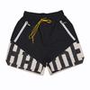 Mens Hip Hop Drawstring Shorts With Reflective 3M Letter Print Loose Fit Streetwear Cargo Jogger Pants