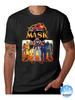 Мужская M.A.S.K. Ретро-футболка 80-х - Иконический логотип MASK Truck Flame и принты Matt Tracker/Blackstar