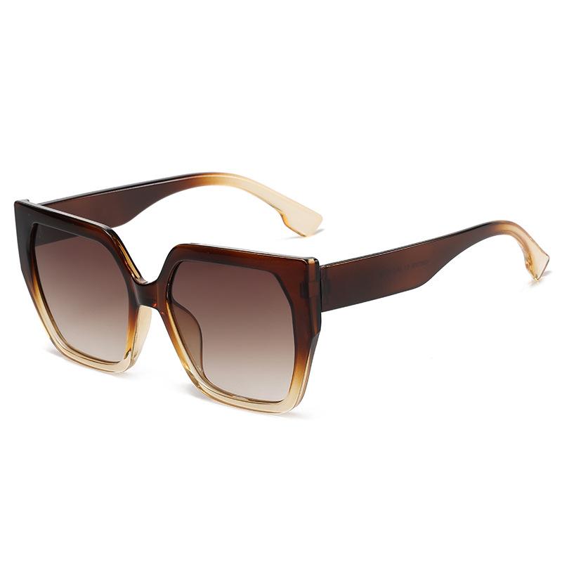 Cool square glasses new European and American sunglasses trend square glasses personalized large frame sunglasses S