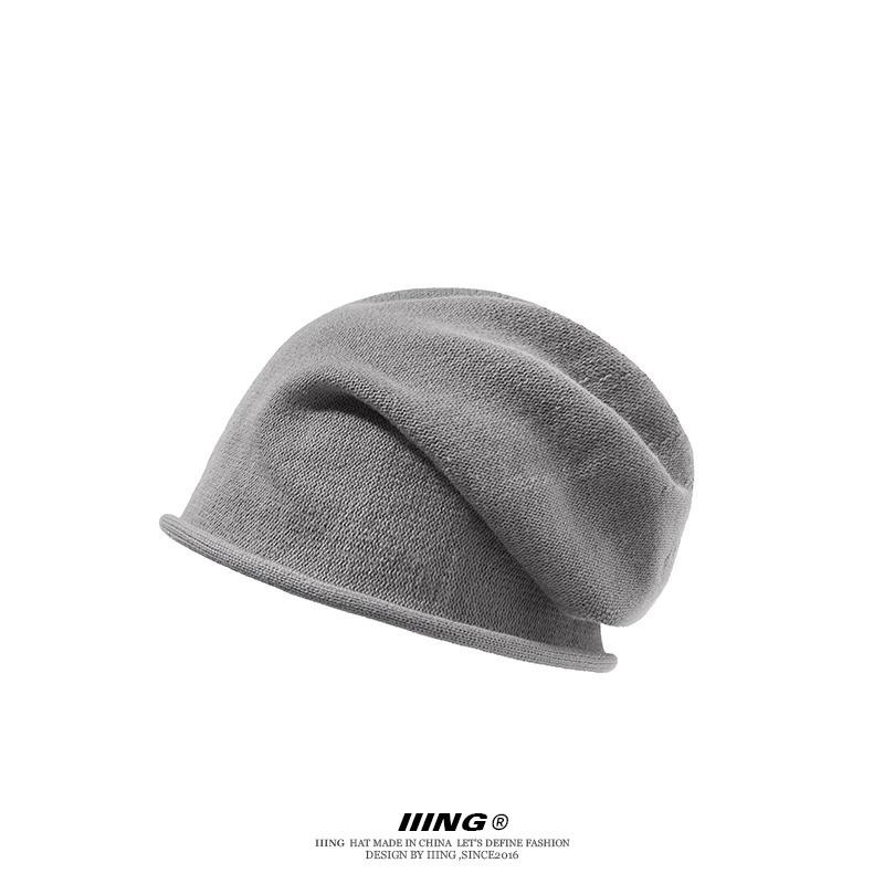 Autumn Internet celebrity autumn and winter versatile net red bag head pile hat woman, knitted wool hat curling warm cold hat tide