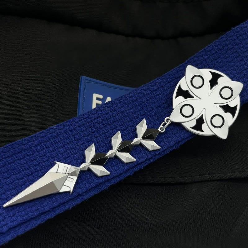 Game Genshin Impact II Capitano Cosplay The Captain Brooch Keychain Badge Pin Key Chain Jewelry Keyring Accessories Halloween