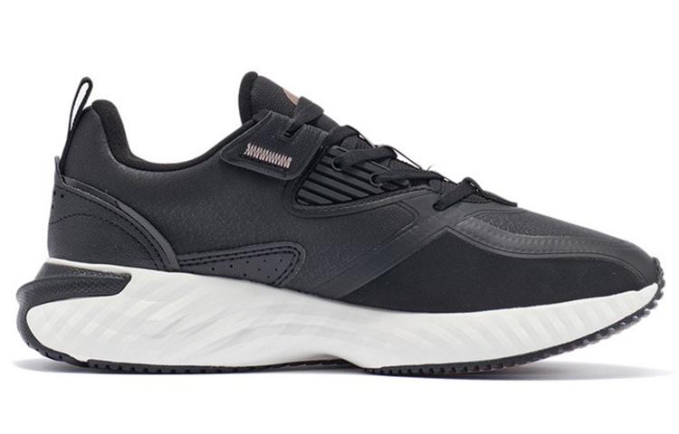 Li Ning Облачная амортизация Отскок Низкие Беговые кроссовки Женские Черные AGLR234-4