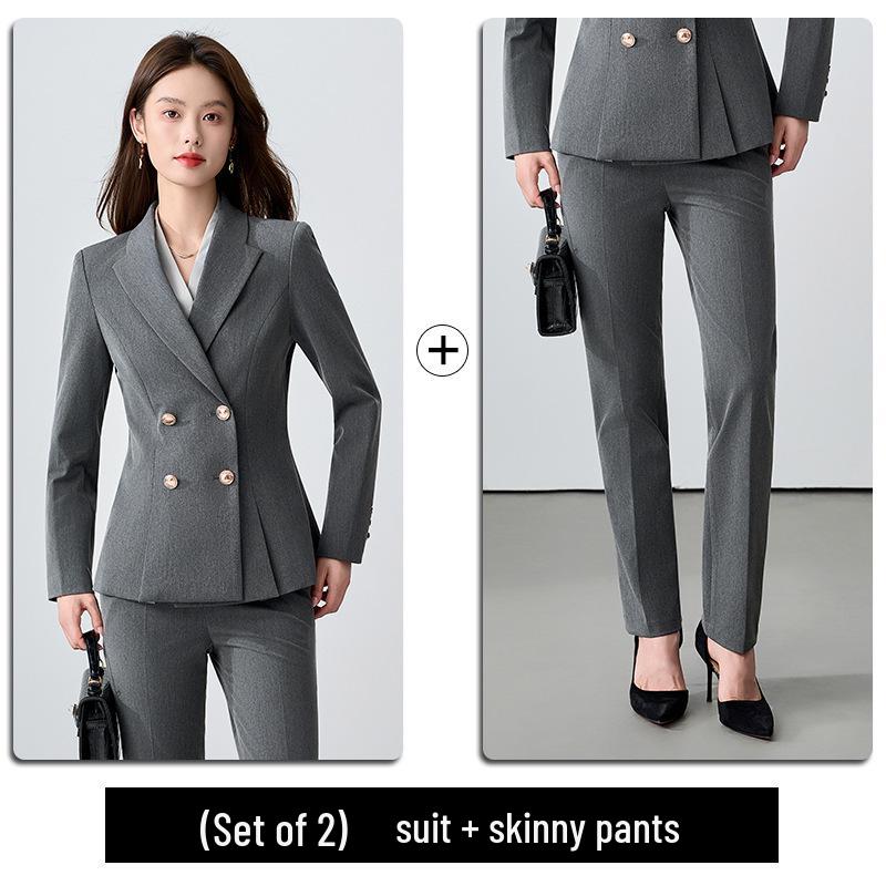 Женский профессиональный костюм класса люкс для администраторов, учителей и сотрудников салонов - Приталенный и модный