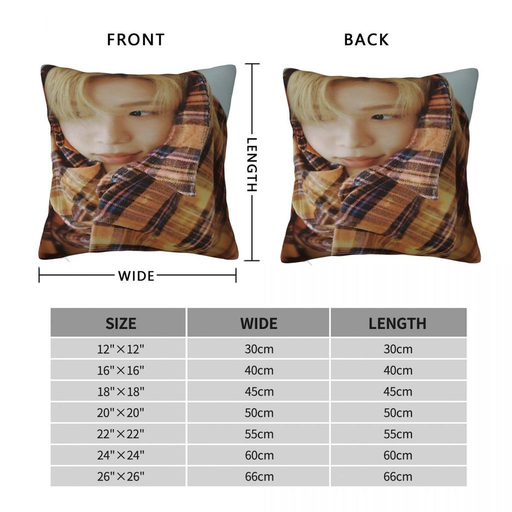 Riize Kpop Style Idol Boy Group Printed Pillowcase Cushion Cover Pillow Covers Y2K Chair Decor Zipper Multiple Sizes