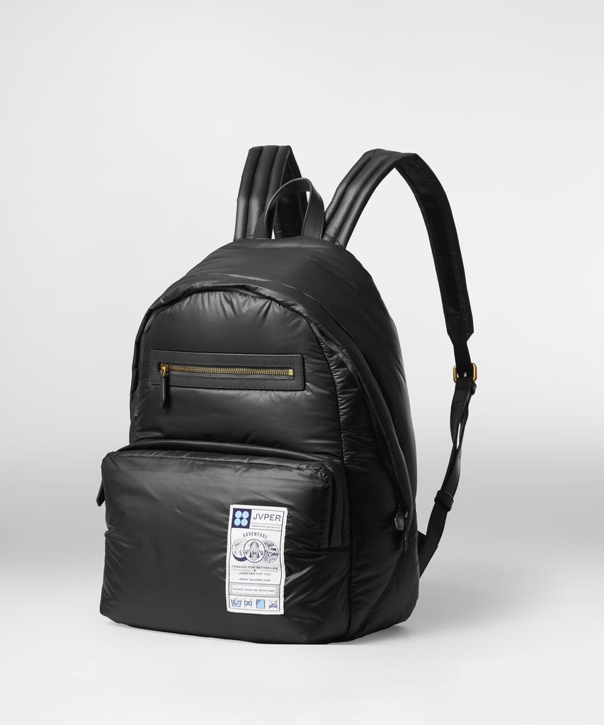 Jvper Adventure Padded Light Nylon Backpack - Black