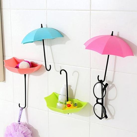 Cute Adhesive Hanger Convenient Stable Storage
