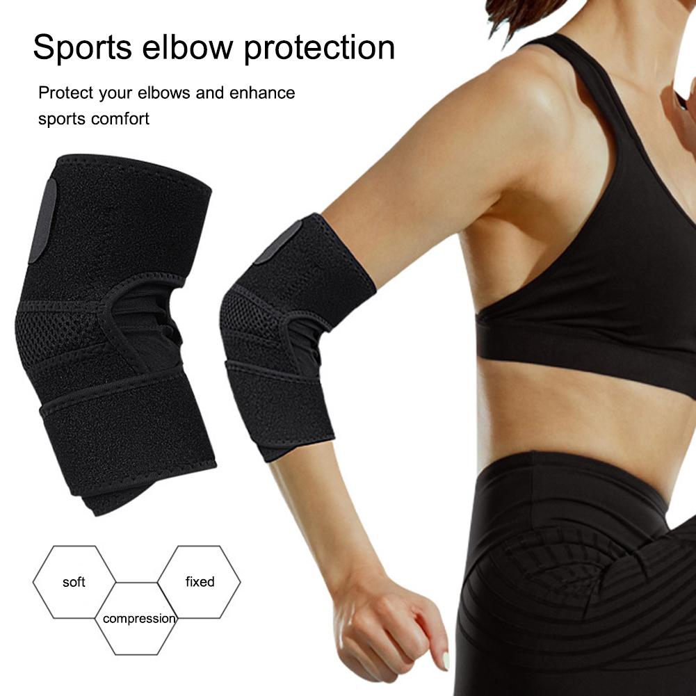 Женские и мужские налокотники с регулируемыми плечевыми ремнями. Налокотники для поддержки рук. Теннисные налокотники подходят для поднятия тяжестей.