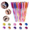 50Pcs Silicone Eyelash Brushes Makeup Tools Eyelash Makeup Brush Spoolers Eyebrow Comb  Girl