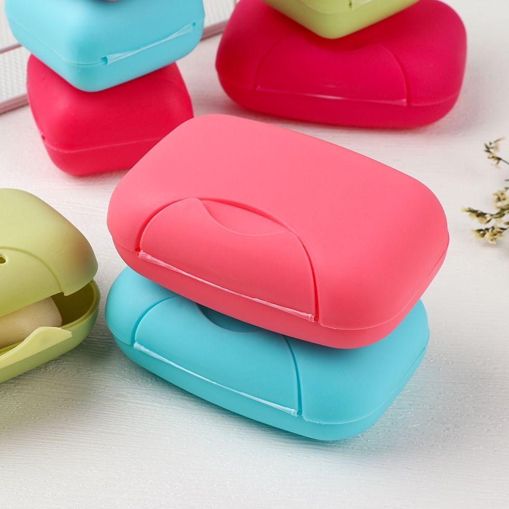 Box Cover Leakproof Travel Plastic Soap Case Soap Box Soap Holder Container Soap Dishes