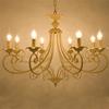 Европейская классика гостиная Люстры кованые железные E14 свечные Люстры ретро спальня кухня домашнее украшение освещение
