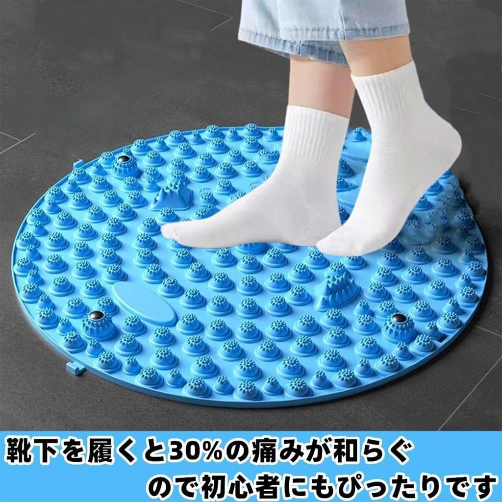 Lyyxjsltd Массаж стоп Эргономичный Расслабление стоп Точечный массаж Шиацу для домашнего использования Коврик, Дизайн, Массаж, Коврик, Пластина, Складной, Круглый, Прочный,