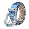Men's Jeans Rhinestone Large Size Belt Women's Belt Western Denim Shiny Rivet Design Leather HipHop Punk Rock Y2K Style Belt