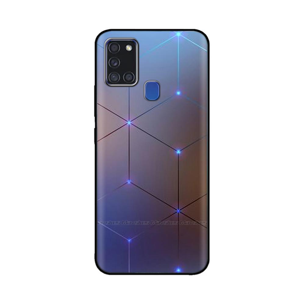 For Samsung A21S Case Silicone Back Protector Phone Soft TPU bumper Case on For Samsung Galaxy A21s GalaxyA21s A 21s a217 Cover