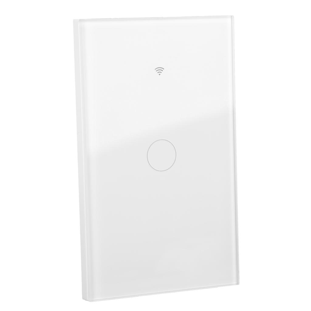 Intelligent WIFI Touch Switch Single Fire 1 Channel White AC 100‑250V for TUYA APP Remote Control