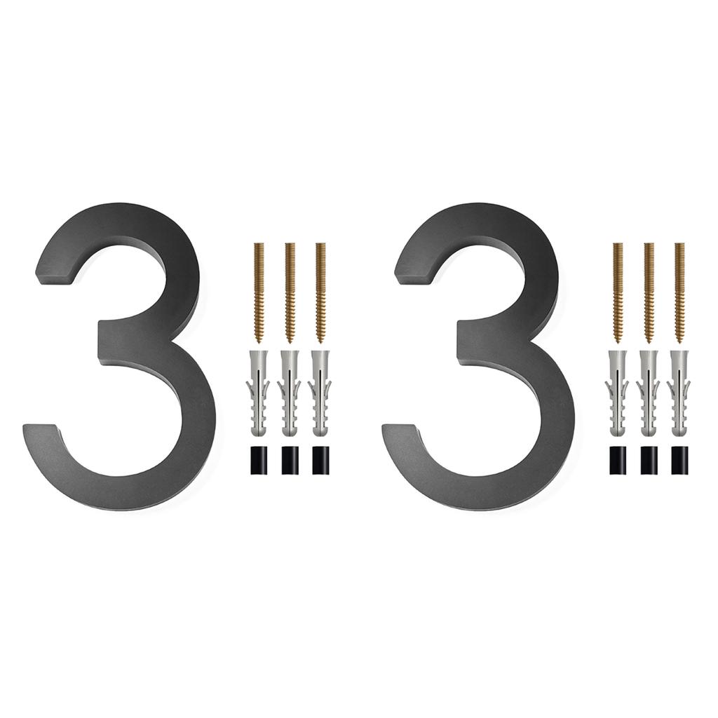 Трехмерные бирки для дома, вилла, устойчивость к атмосферным воздействиям, цифровой номер