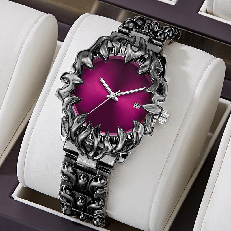 Vintage Y2K Men Watch Alabaster European And American Trendy Fashion Style Alien Paw Design Waterproof Men Quartz Watch
