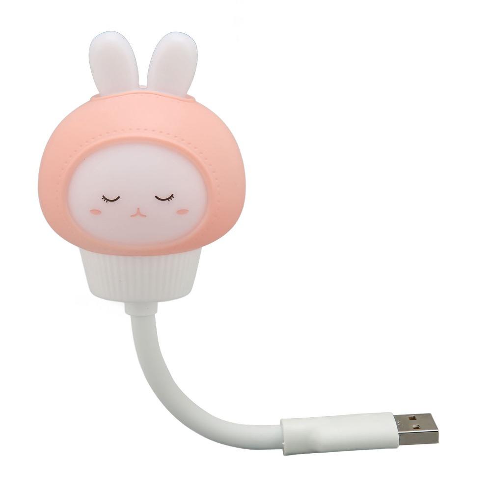 3 уровня яркости USB светодиодный свет Защита глаз Милый световой индикатор с голосовым управлением Портативный Функция таймера USB ночник Для общежития