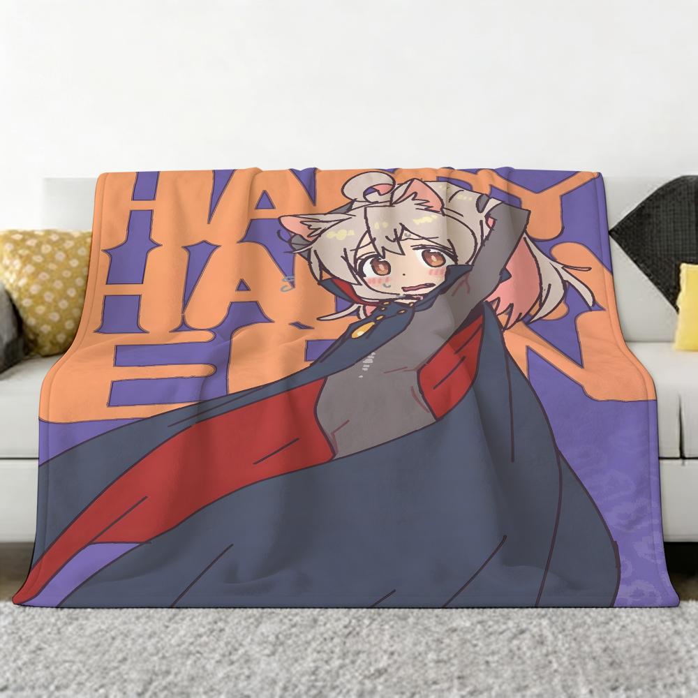 Anime O-Onimai Throw Soft Cozy Flannel Throw Blanket for Sofa Bedroom and More