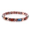 Adjustable Turquoise-Style Geometric Alloy Bracelet With Magnetic Clasp Women Vintage Jewelry