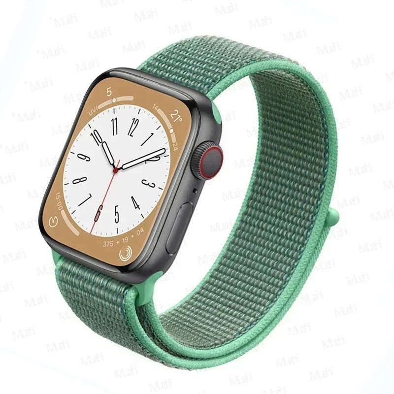 Нейлоновый ремешок-петля для ремешков Apple Watch 46 мм 44 мм 40 мм 45 мм 41 мм 42 мм Спортивный браслет iwatch Ultra 2 49 мм Серии 10 9 8 se 7 6 5 4 Ремешок