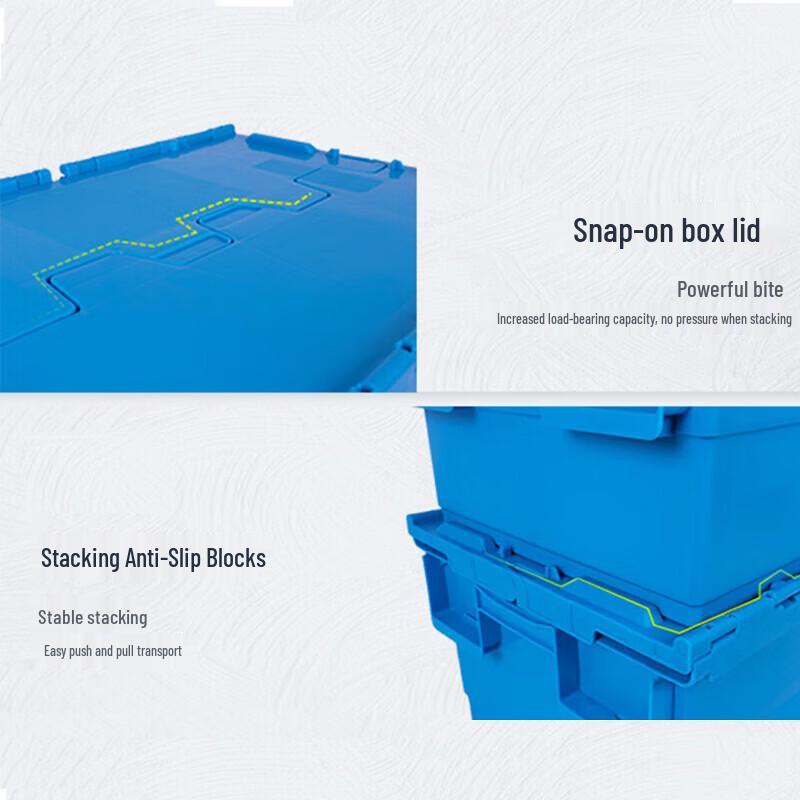 Industrial Nestable Plastic Storage Box with Lid