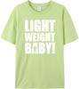 Light Weight Baby Letters Printed T Shirts Unisex Cotton Short Sleeve Unisexs TShirt Casual O Neck Fitness Tops Tees