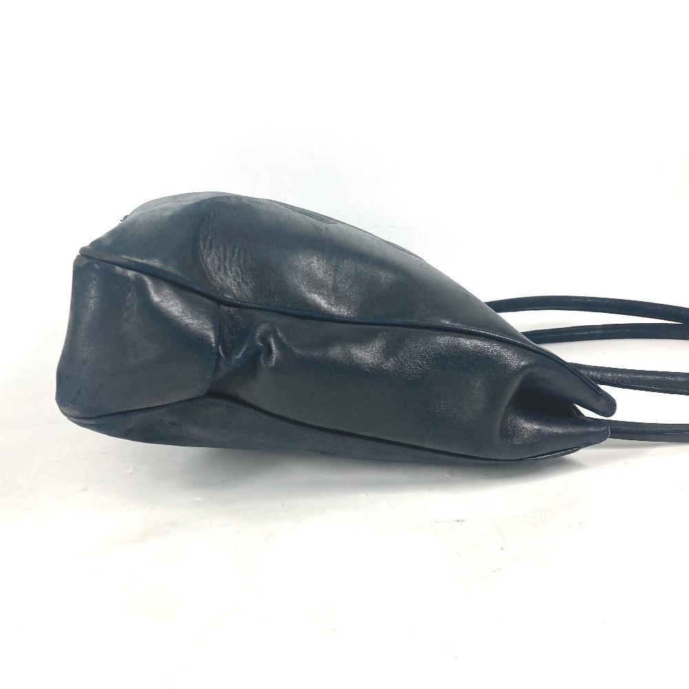 CHANEL vintage CC CC Mark Shoulder bag Tote Bag Shoulder Bag Leather Dark navy