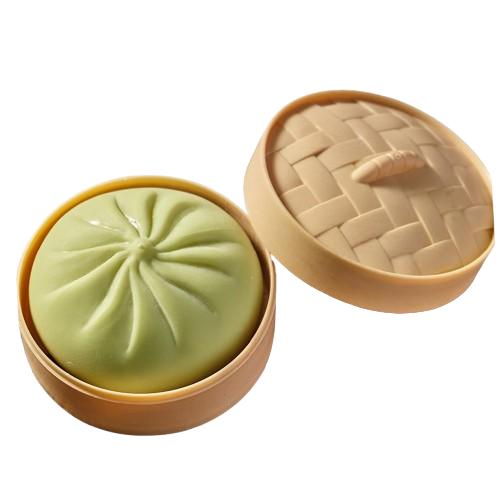 Разноцветные Дамплинг Сквиши Антистрессовые Мячики Фиджет Сенсорные Игрушки Симуляция Еды Сквиши Булочка с Пароваркой Мячик из Теста для Сжатия Подарки