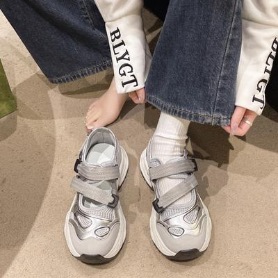 Модные новые женские спортивные сандалии летние модные универсальные дышащие кроссовки женские модные толстые подошвы теннисные вулканизированные туфли