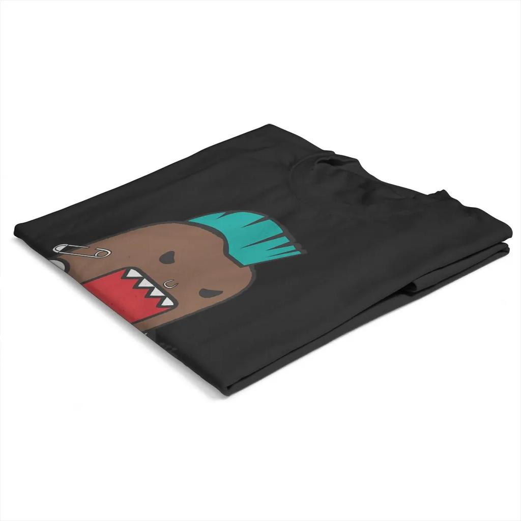 Аниме Domo Kun Punk футболка модные женские футболки летние Harajuku круглый вырез полиэстер футболка