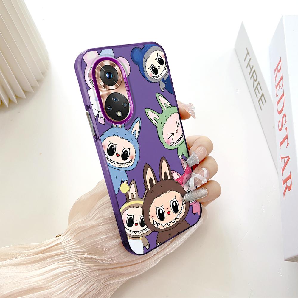 Раскрашенный узор, разноцветный, серебристый, двусторонний твердый корпус, противоударный противоударный чехол для телефона для Huawei Honor Infinix Tecno iPhone