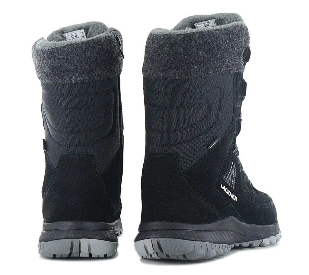 Lackner Kitzbühel Snowstar STX - Женские зимние ботинки, ботинки на подкладке, кожаные, черные ОРИГИНАЛЬНАЯ обувь